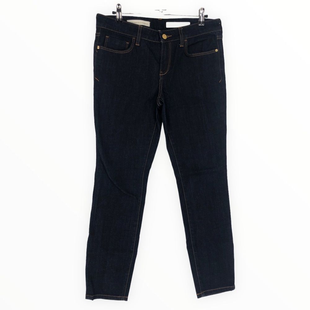 Pilcro & the Letterpress Anthro The Stet Dark Denim Jeans Mid Rise Ankle size 28